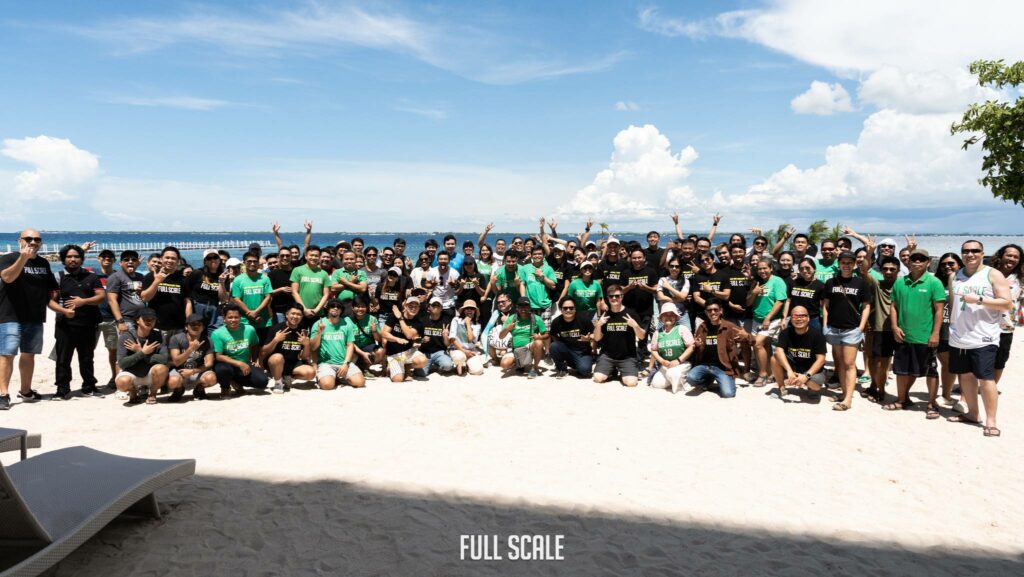 Full Scale team at a company outing